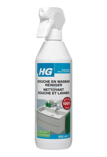 HG Douche en wasbak reiniger (500 Milliliter)