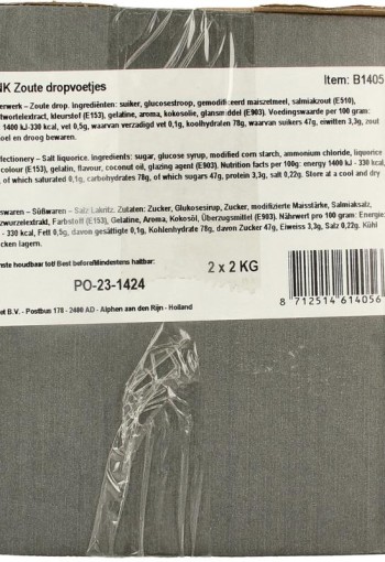 Meenk Zoute drop voetjes (4 Kilogram)