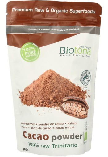 Biotona Cacao raw powder bio (200 Gram)