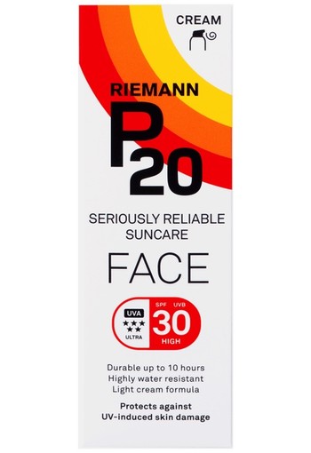 P20 Zonnebrand Face SPF30 50 gr