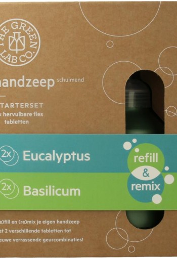 The Green Lab Co Handzeep premium starterset eucalyptus & basilicum (1 Set)