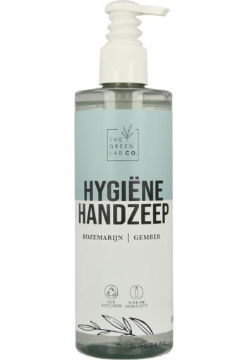 The Green Lab Co Handzeep vloeibaar rozemarijn & gember met pomp (300 Milliliter)