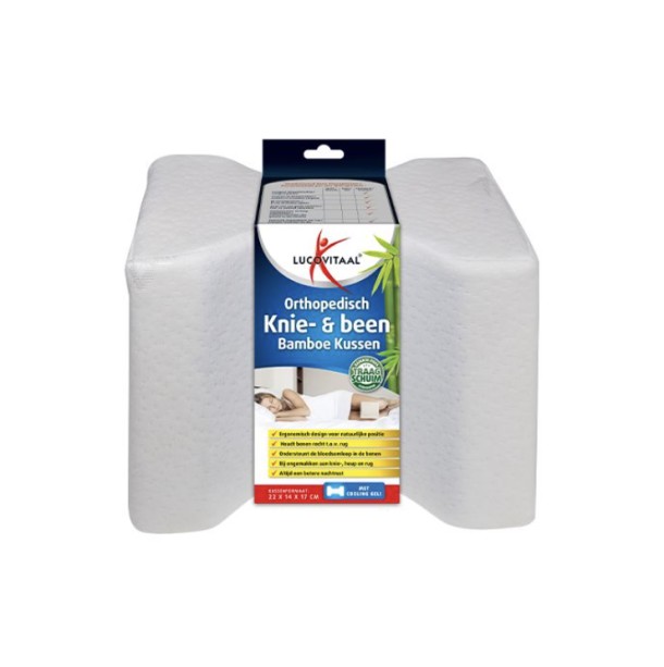 Lucovitaal Bamboe knie & been kussen (1 Stuks)