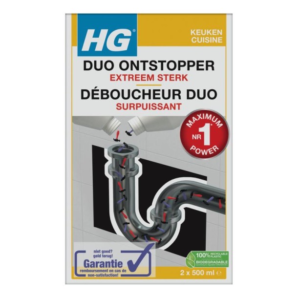 HG Duo ontstopper (1 Liter)