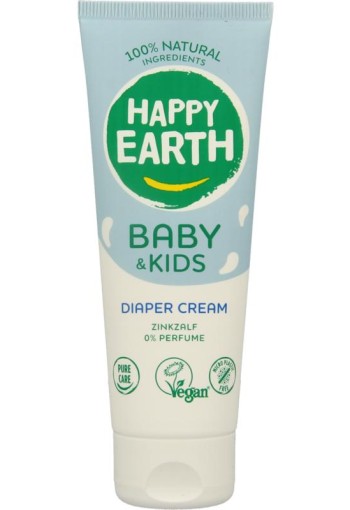 Happy Earth Billencreme zink voor baby & kids 75 Milliliter