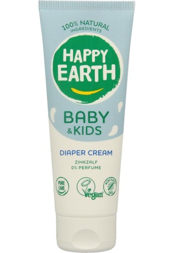 Happy Earth Billencreme zink voor baby & kids (75 Milliliter)