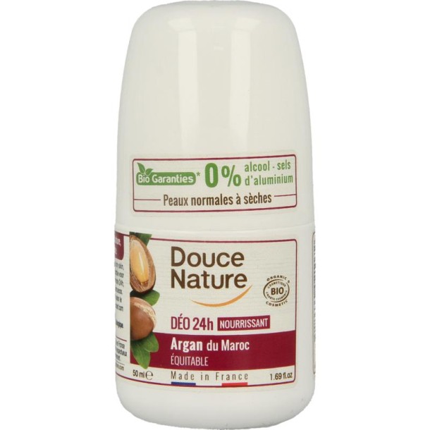 Douce Nature Deodorant roll on normale/droge huid bio (50 Milliliter)