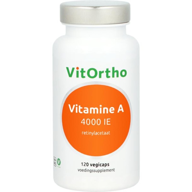 Vitortho Vitamine A 4000IE (120 Vegetarische capsules)