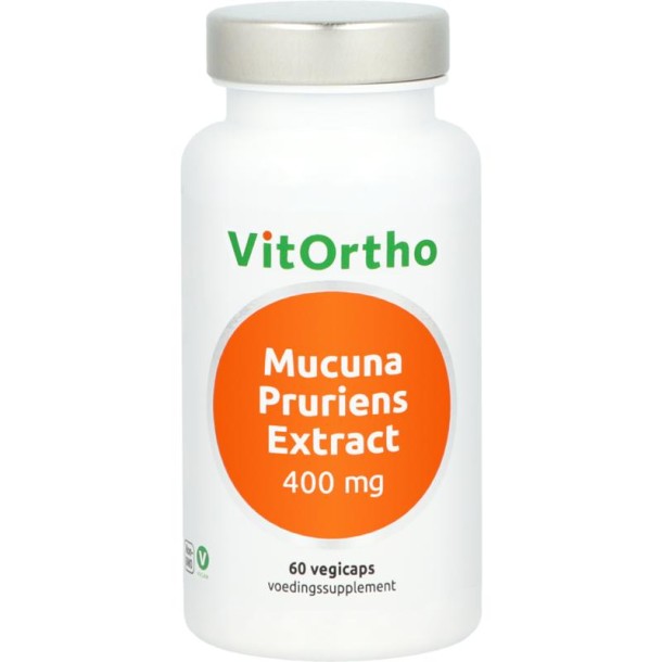 Vitortho Mucuna pruriens extract 400 mg (60 Vegetarische capsules)