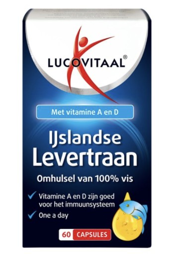 Lucovitaal Levertraan IJslands (60 Capsules)