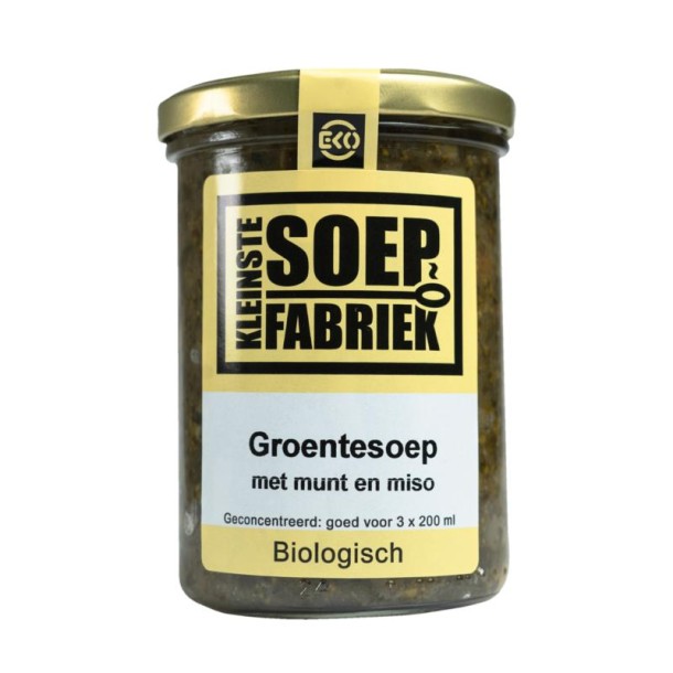 Kleinstesoepfabr Groentesoep met munt en miso bio (400 Milliliter)