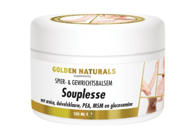 Golden Naturals Souplesse spier & gewrichtsbalsem (200 Milliliter)