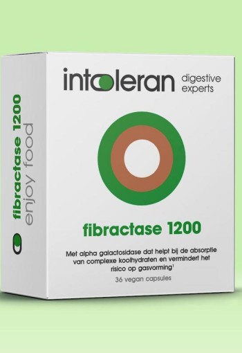 Intoleran Fibractase 1200 (36 Vegetarische capsules)