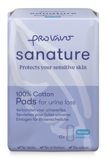 Sanature Pro vivo incontinentie normaal katoen (12 Stuks)