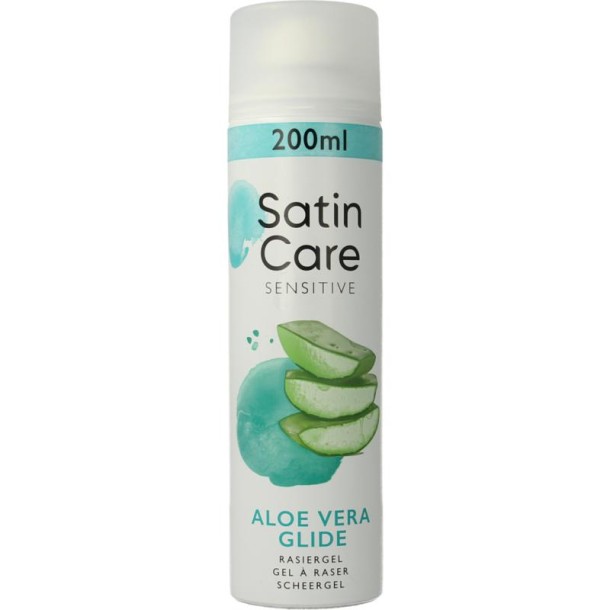 Gillette Satin care scheergel gevoelige huid (200 Milliliter)