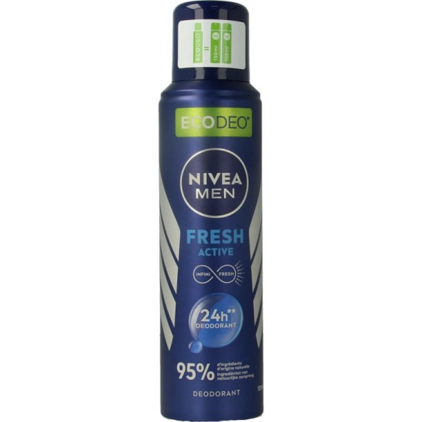 Nivea Men fresh active deodorant eco (125 Milliliter)