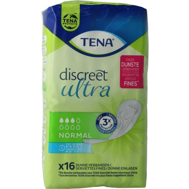 Tena Discreet ultra pads normal (16 Stuks)