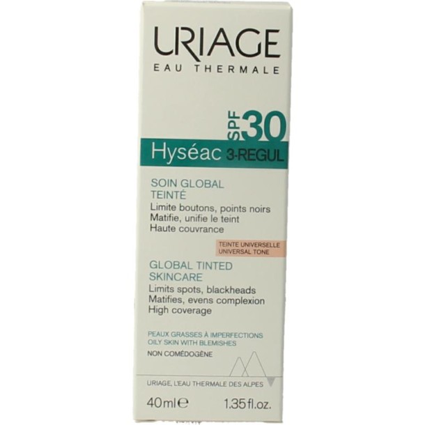 Uriage Hyseac 3-regul getinte verzorging SPF30 (40 Milliliter)