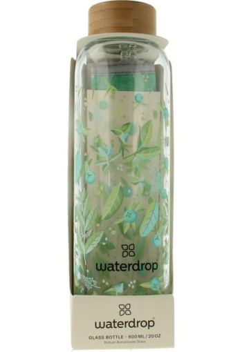 Waterdrop Glazen drinkfles edition clean 600ml (1 Stuks)