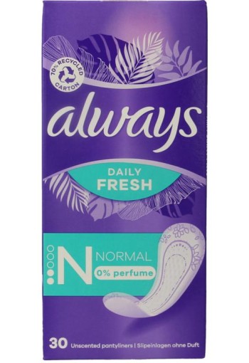 Always Inlegkruisjes daily fresh normaal (30 Stuks)