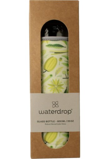 Waterdrop Glazen drinkfles edition zen 600ml (1 Stuks)