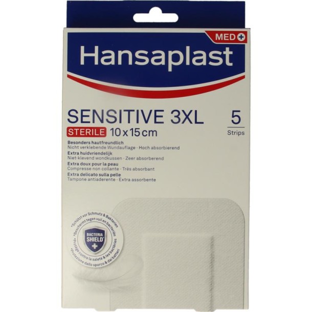 Hansaplast Pleisters sensitive 3XL (5 Stuks)
