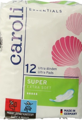 Caroli Maandverband ultra super plus (12 Stuks)