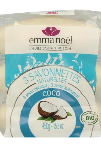 Emma Noel Cocos zeep (3 Stuks)