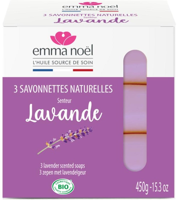 Emma Noel Lavendel zeep (3 Stuks)