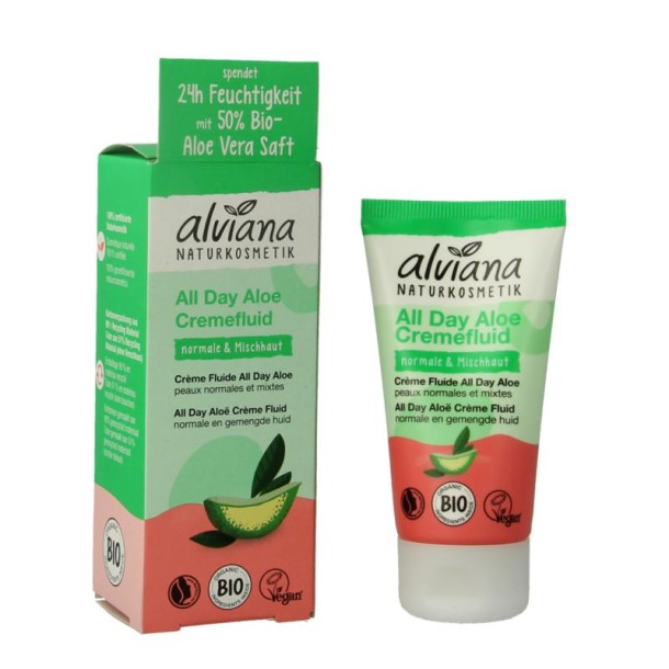 Alviana All day aloe creme fluid (50 Milliliter)