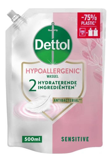 Dettol Refill handzeep sensitive (500 Milliliter)
