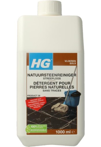 HG Natuursteen reiniger streeploos (1 Liter)