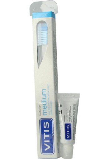 Vitis Tandenborstel en tandpasta (1 Set)
