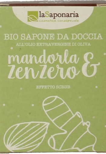 La Saponaria Zeep olive oil almond ginger (100 Gram)