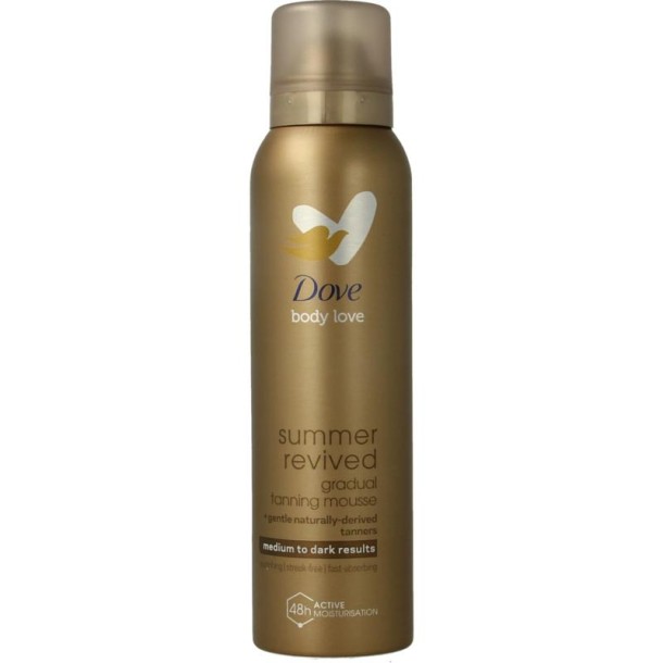 Dove Dermaspa body mousse tanning medium to dark (150 Milliliter)