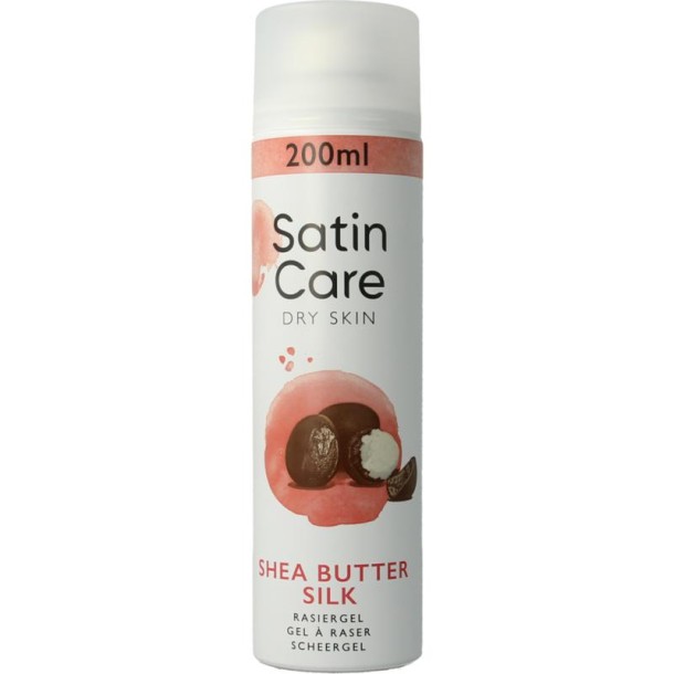 Gillette Satin care scheergel droge huid (200 Milliliter)