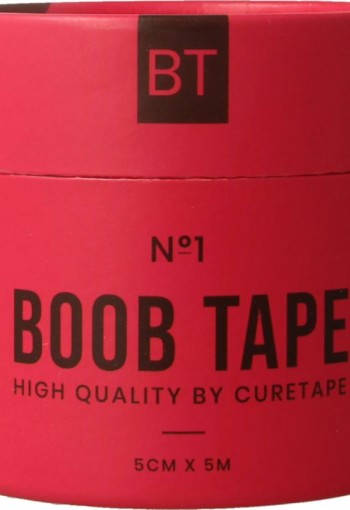 Cure Tape Boobtape no 1 incl. nipple covers - 5cm x 5m blac (1 Stuks)