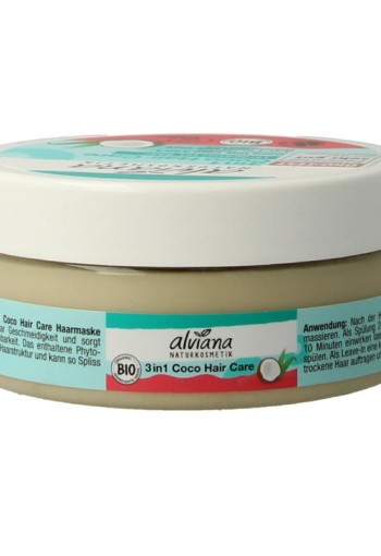 Alviana Haarmasker 3-in-1 met kokosolie (150 Milliliter)