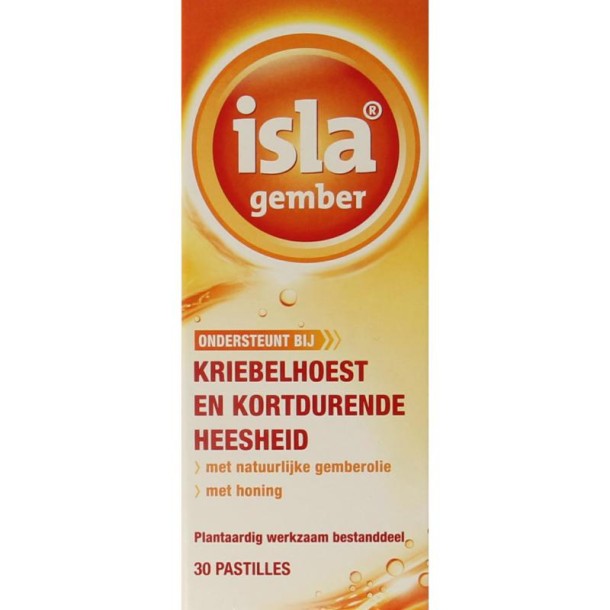 Isla Gember keelpastilles (30 Pastilles)