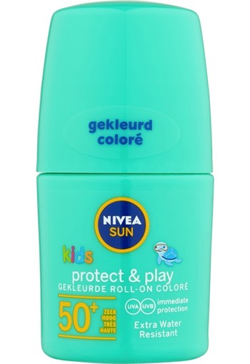 NIVEA SUN Kids Protect & Play Gekleurde Roll-on SPF50 Green 50 ml