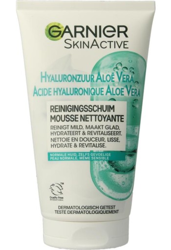 Garnier SkinActive reinigingschuim hyaluronzuur aloe vera (150 Milligram)