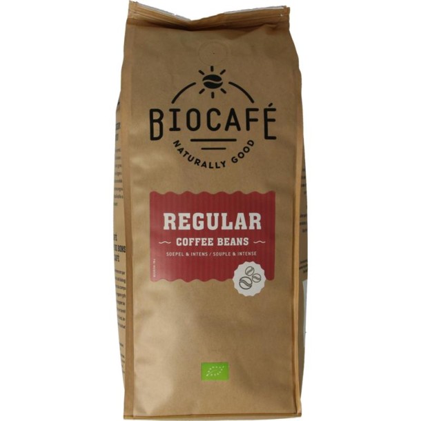 Biocafe Koffiebonen regular bio (500 Gram)