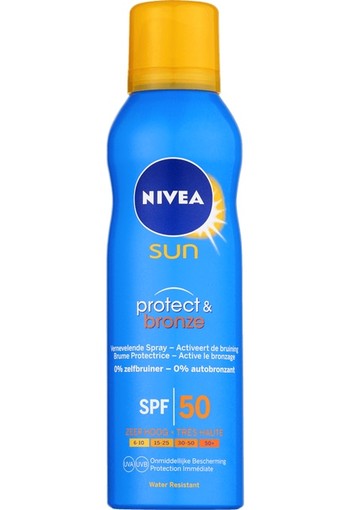 NIVEA SUN Protect & Bronze Vernevelende Zonnespray SPF50 200 ml