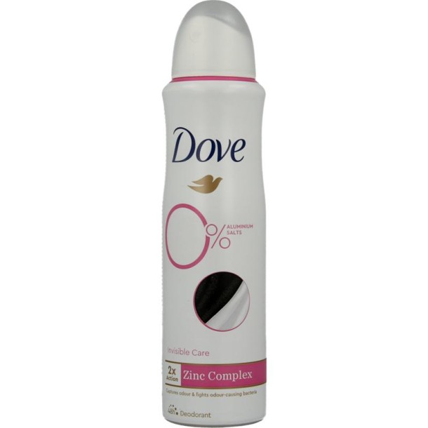 Dove Deodorant spray invisible care 0% (150 Milliliter)