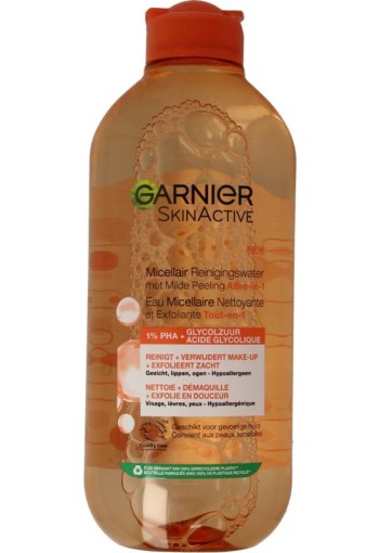 Garnier SkinActive micellair reinigingswater milde peeling (400 Milliliter)