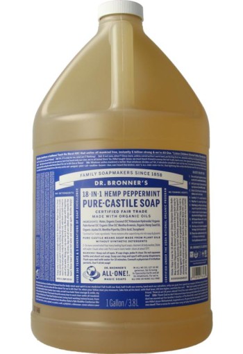 Dr Bronners Liquid soap peppermint (3800 Milliliter)