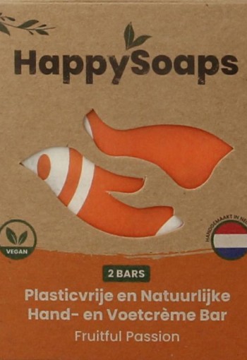 Happysoaps Hand & voetcreme bar fruitful passion (40 Gram)