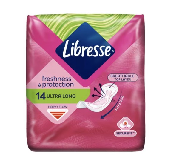 Libresse Ultra Thin Long Triple Protection 14st