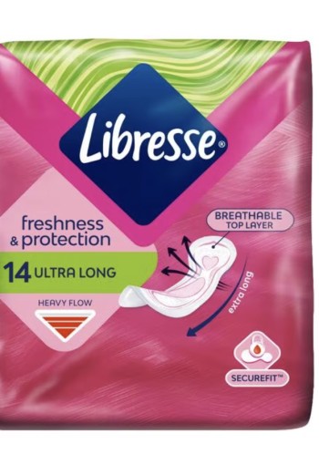 Libresse Ultra Thin Long Triple Protection 14st