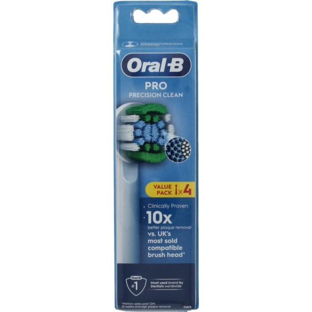 Oral B Opzetborstel precision clean 4 Stuks